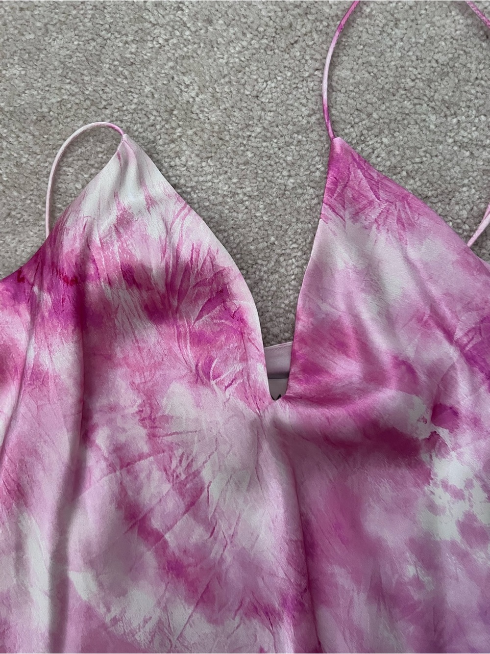 Cami NYC Pink & Purple Tie-Dye Slip Midi - Picture 5 of 8